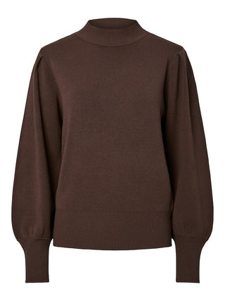 YAS - Fonny knit - chocolate brown