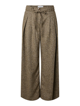 YAS - Gima pants - sepia melange