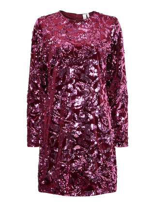 YAS - Rococo sequin dress Port royale