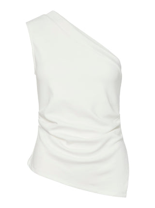 YAS - Venice one shoulder star white