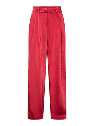 YAS - Vima satin pants jester red