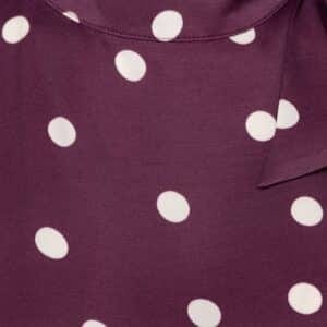 &Co Woman - Amelia dot blouse - plum
