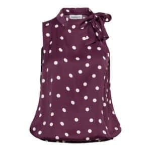 &Co Woman - Amelia dot blouse - plum