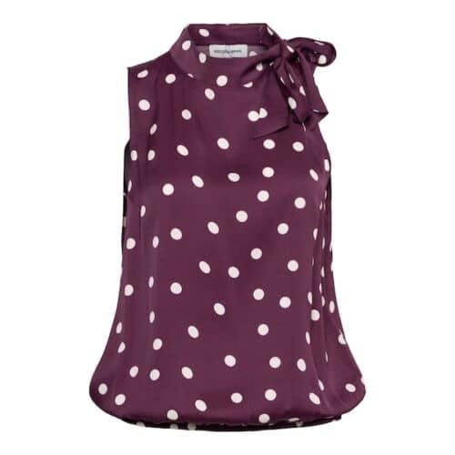 &Co Woman - Amelia dot blouse - plum