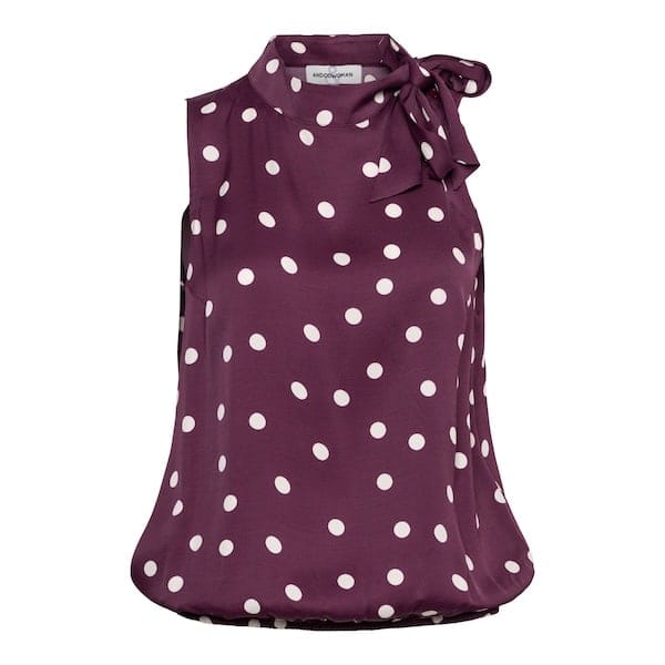 &Co Woman - Amelia dot blouse - plum