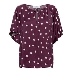 &Co Woman - Axelle dot blouse - plum