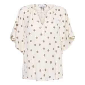 &Co Woman - Axelle dot blouse - vanilla