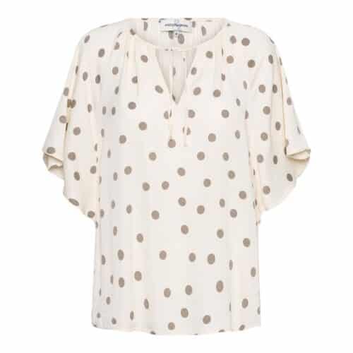 &Co Woman - Axelle dot blouse - vanilla
