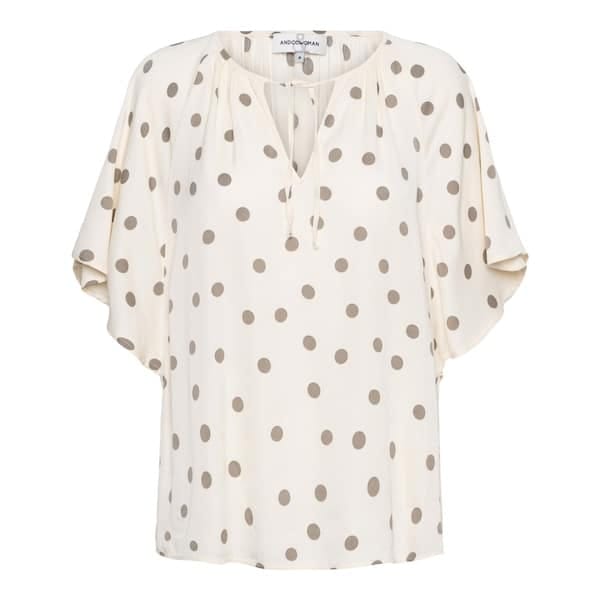 &Co Woman - Axelle dot blouse - vanilla