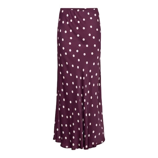 &Co Woman - Bibbi dot skirt - plum
