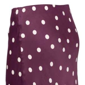 &Co Woman - Bibbi dot skirt - plum