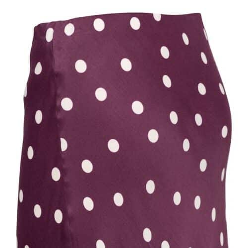 &Co Woman - Bibbi dot skirt - plu &Co Woman - Bibbi dot skirt - plum