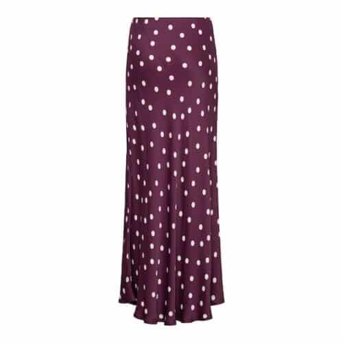 &Co Woman - Bibbi dot skirt - plum &Co Woman - Bibbi dot skirt - plum