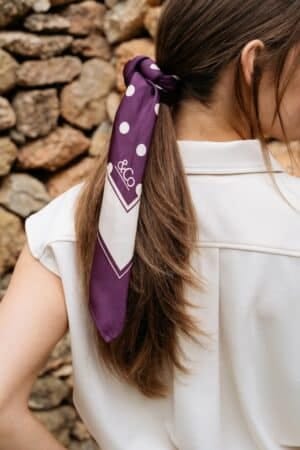&Co Woman - Dot scarf - plum