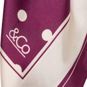 &Co Woman - Dot scarf - plum