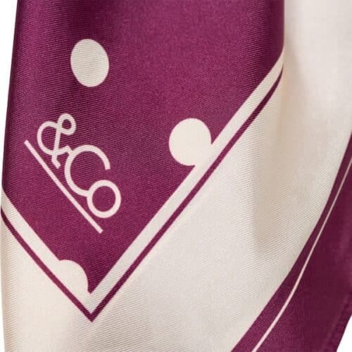 &Co Woman Dot scarf - plum &Co Woman - Dot scarf - plum