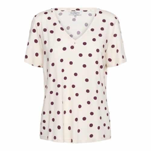 &Co Woman - Marley dot shirt - vanilla