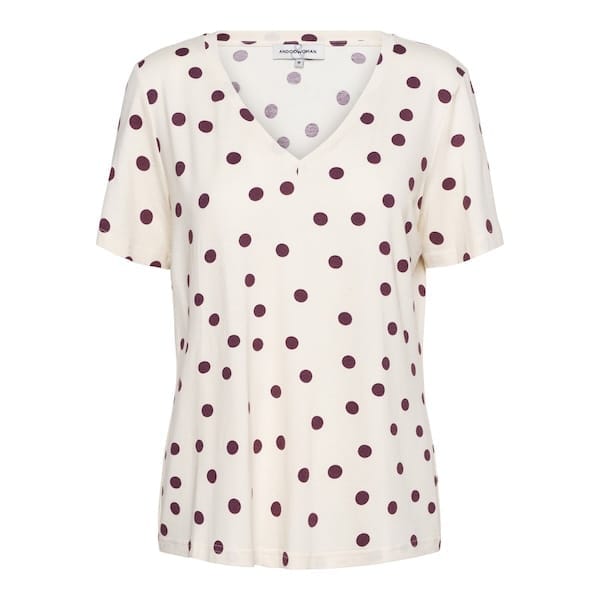 &Co Woman - Marley dot shirt - vanilla