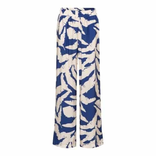 &Co Woman - broek Nadine - banana leaf cobalt