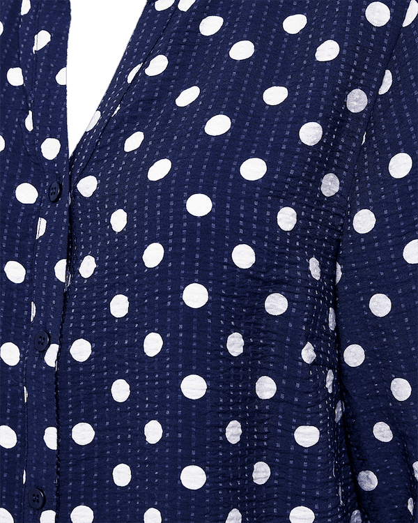 Freequent - Alma blouse stip - navy