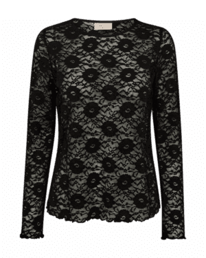 Freequent - top Lennon lace - black
