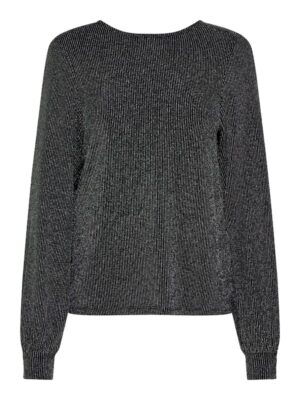 ONLY - Carol glitter shirt - black/silver