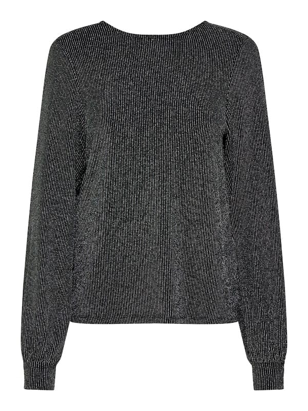 ONLY - Carol glitter shirt - black/silver