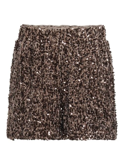 ONLY - Confidence short - sequins brown