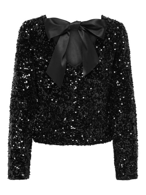 ONLY Confidence top - sequin bow black ONLY - Confidence top - sequin bow black