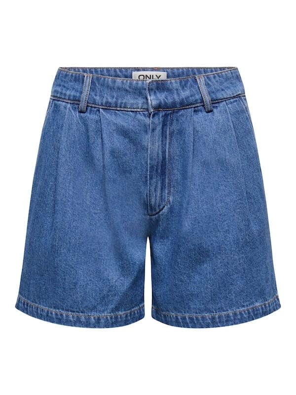 Only - Luka chino denim short - medium blue