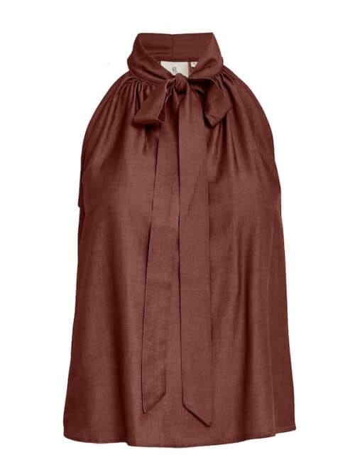 Peppercorn - Bea halterneck top - maroon red