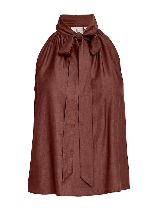 Peppercorn - Bea halterneck top - maroon red