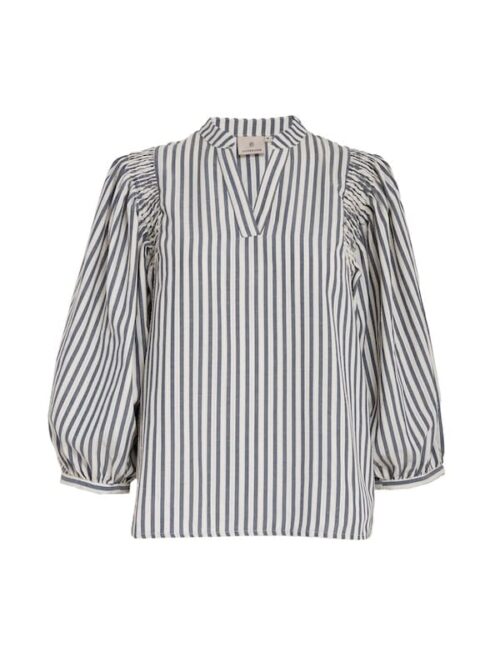 Peppercorn - Ninka blouse stripe - grey