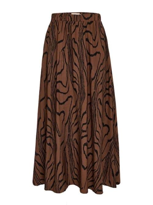 Peppercorn - Ozzy maxi skirt - brown print
