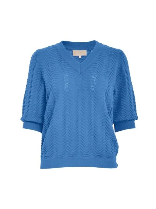 Peppercorn - Ruthia vneck - cornflower blue