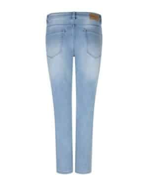 Red Button - Sissy embroid jeans - Bleach