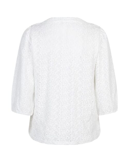 Red Button - Top ajour off white Red Button - Top ajour - off white