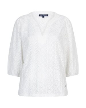 Red Button - Top ajour - off white