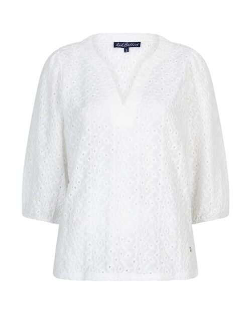 Red Button - Top ajour - off white