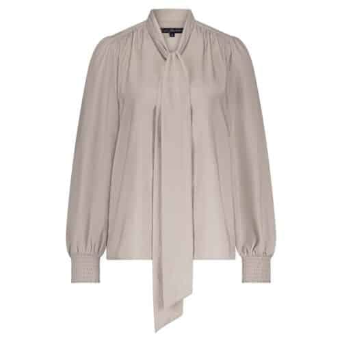 Red Button - blouse - Estelle bow sparkle - latte