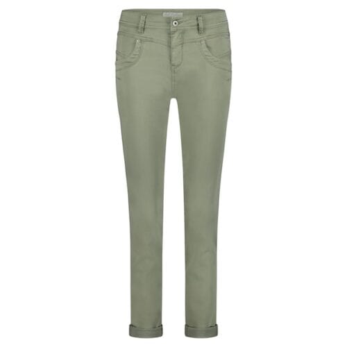 Red button - broek - Relax jog - tea green