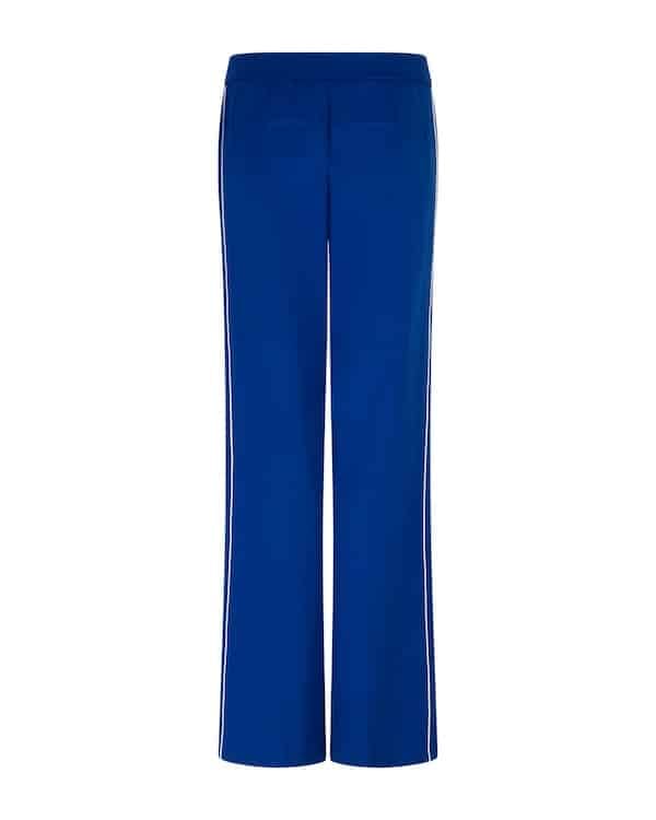 Red button - Colette punta piping pants - cobalt
