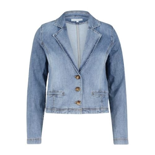Red button - Blazer - Becky - midblue