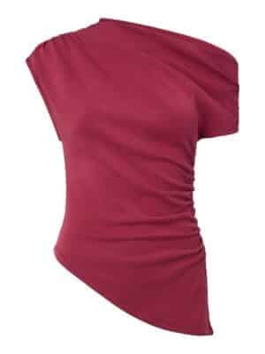 YAS - Palimi off shoulder top - rhododendron
