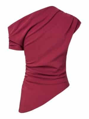 YAS - Palimi off shoulder top - rhododendron