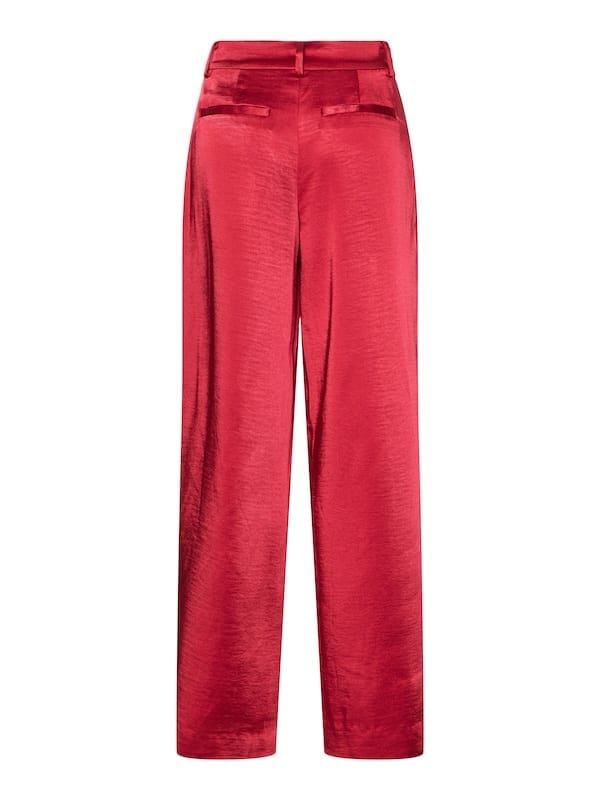 YAS - Vima satin pants - Jester red