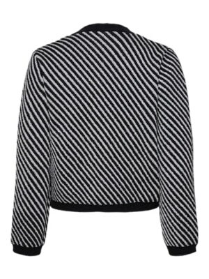charla cardigan black white yas